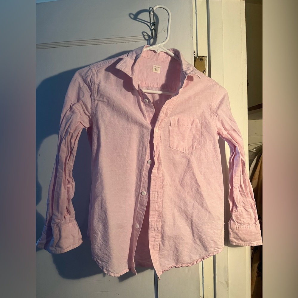 Kids Linen Button Down Short